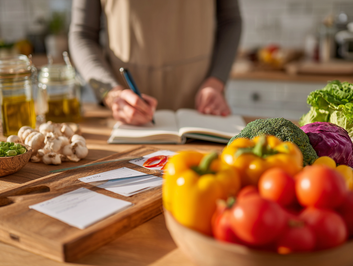 Specialist în nutriție planificând meniuri